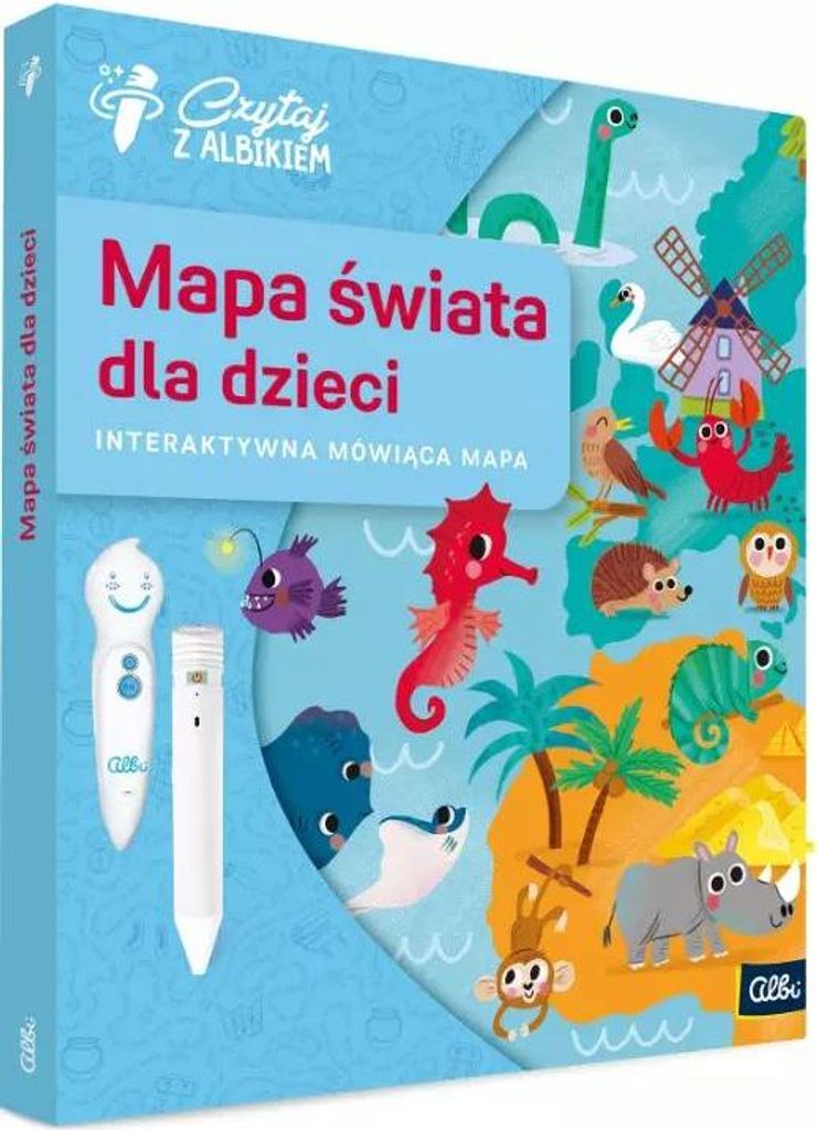 Czytaj z Albikiem. Mapa świata dla dzieci Obrázek produktu 