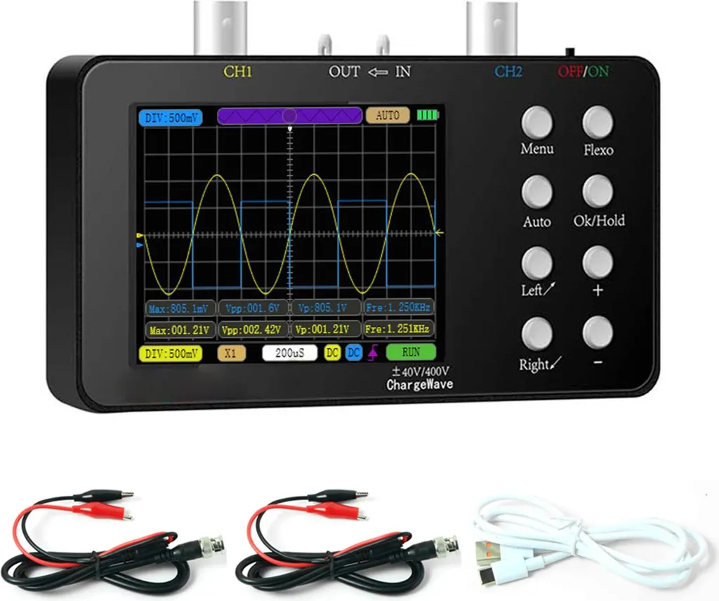 Oscilloscope compact pour diagnostic électronique et maintenance 10m
