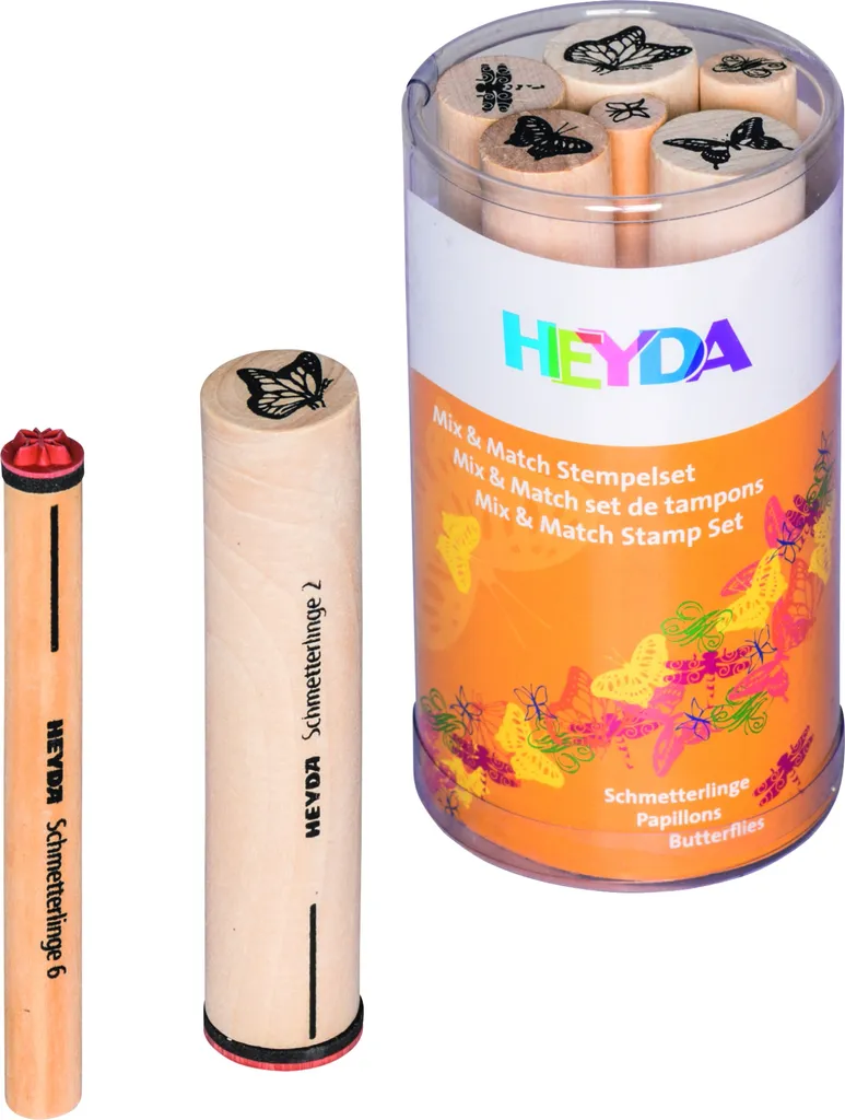 Tampons Papillons Mix & Match Heyda pour personnaliser vos invitations