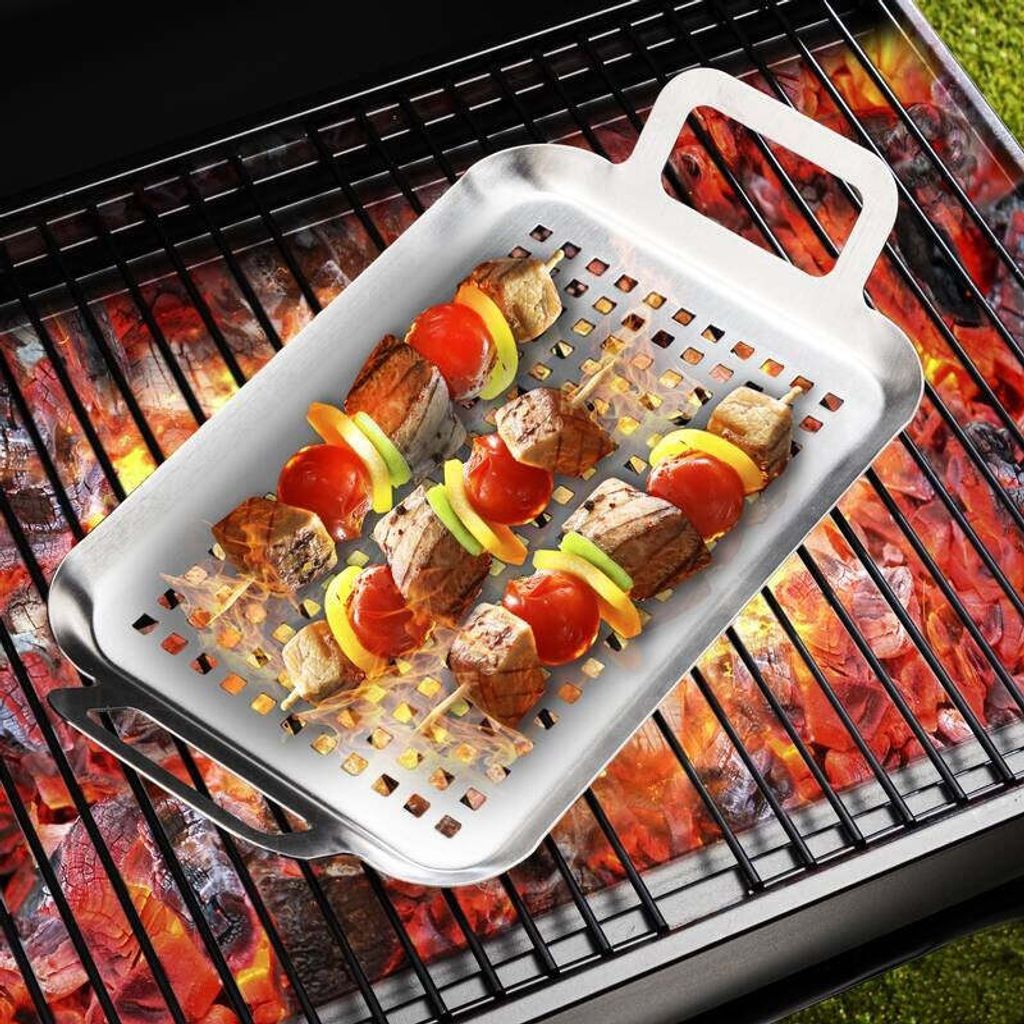 Hi Hi Grillplatte aus rostfreiem Stahl Produktbild 