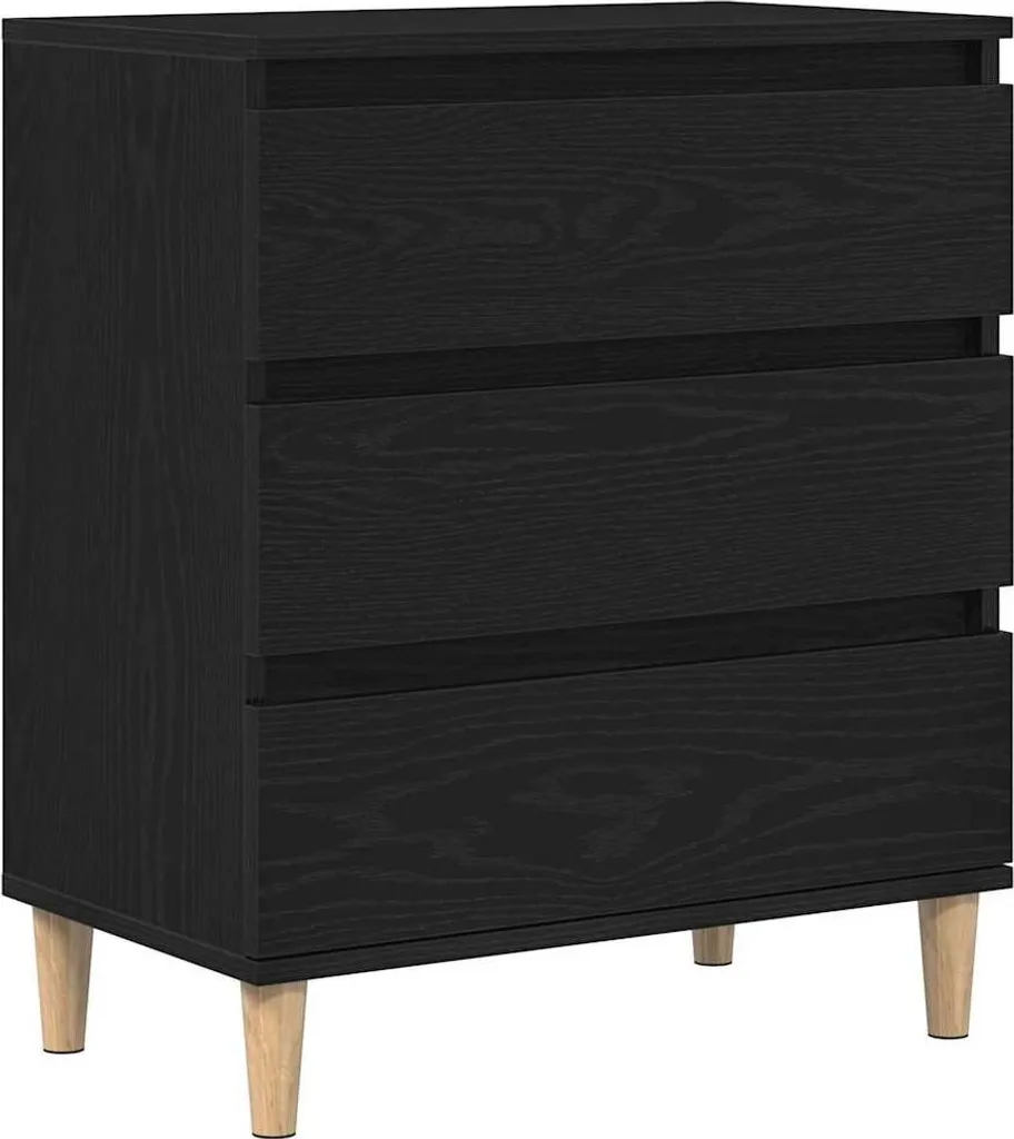 SYFAX™ Credenza Rovere Nero 60x35x70 cm - Mobiletto Design Industrial