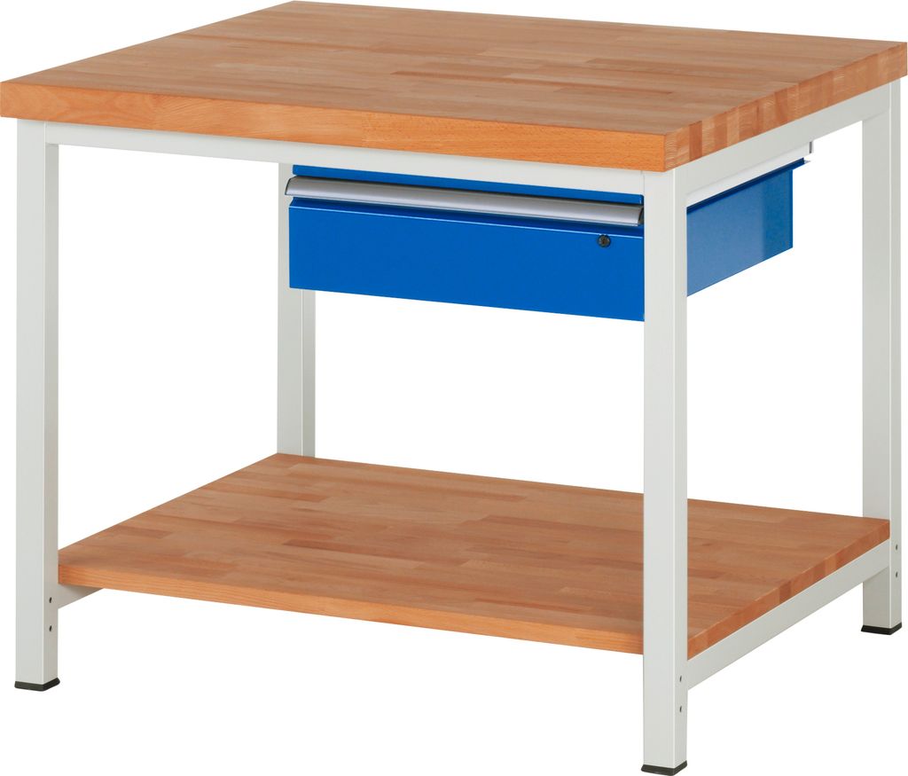 Rau Werkbank höhenverstellbar 8001A7, B1000xT900xH840-1040mm, 1x Schublade-TA
