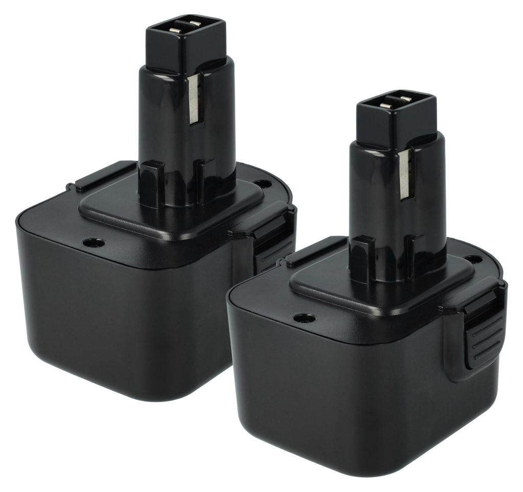 vhbw 2x Akku kompatibel mit Dewalt DW052Z, DW052K2H, DW053K-2, DW052K-2, DW904 Flash Light, DW053K2H, DW053K2, DW053K Werkzeug (3000 mAh, NiMH, 12 V)