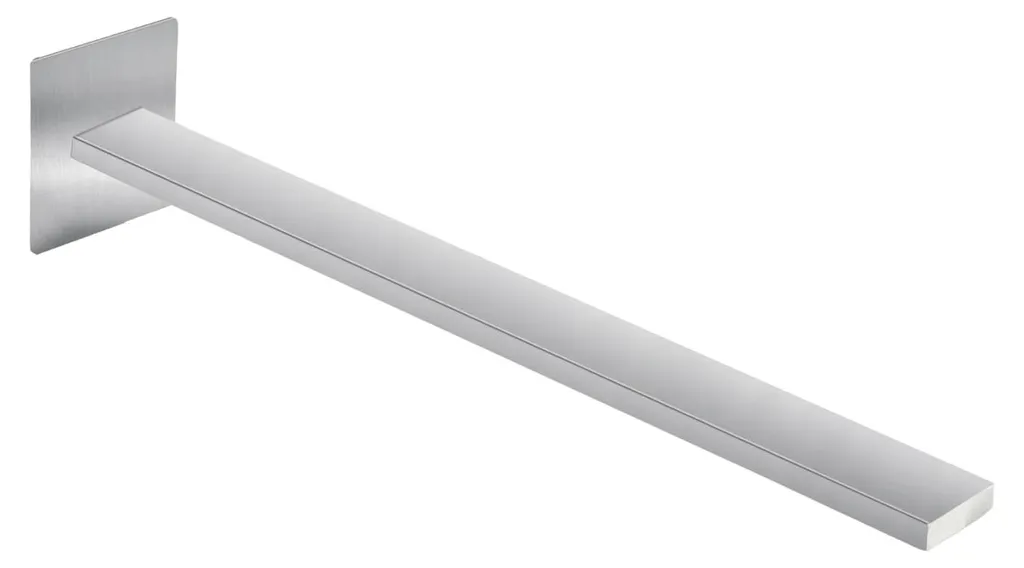 Porte-serviette inox finition brossée auto-adhésif haute résistance