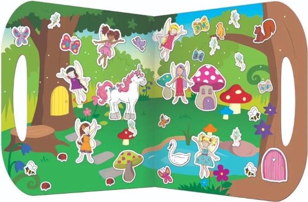 Fiesta Crafts Stickabouts Feen - wiederverwendbares Sticker-Spielset