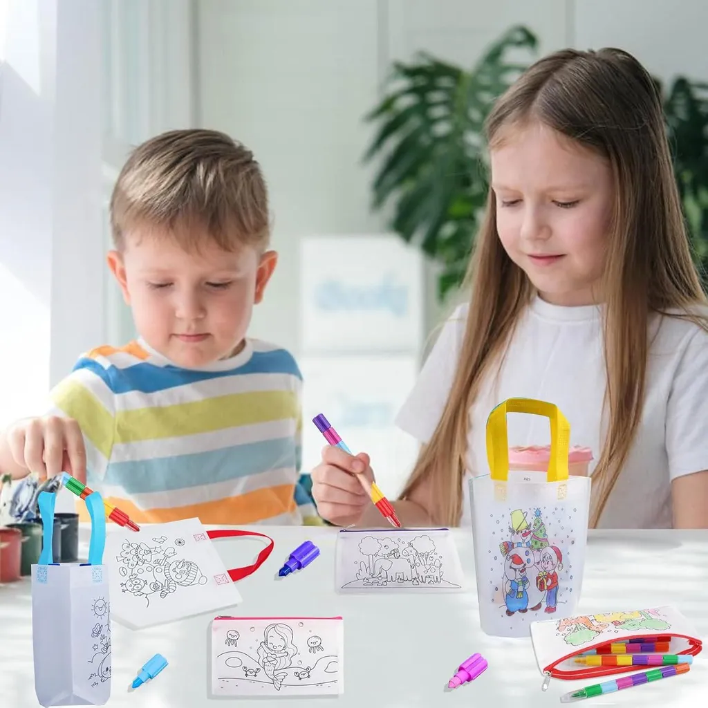Activité manuelle calme : 10 sacs zippés à peindre pour occuper les enfants