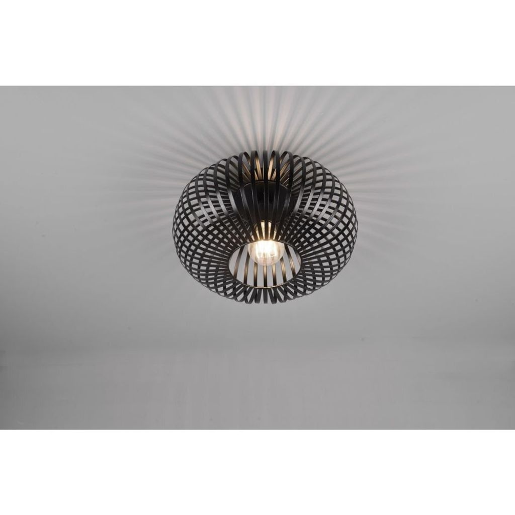 Trio Leuchten Johann Deckenleuchte Ø30cm 60W Schwarz Produktbild 14
