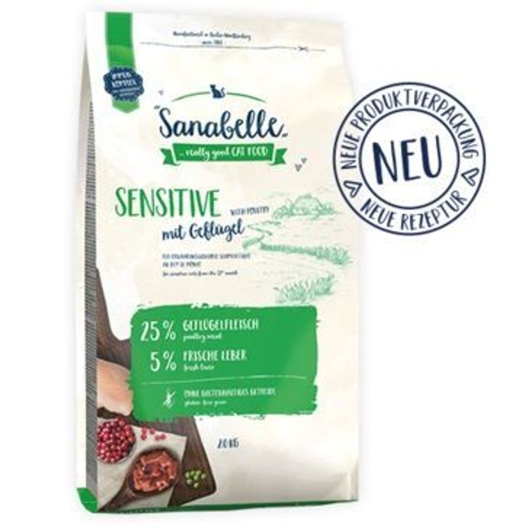 Sanabelle Sensitive mit Geflügel, Adult, jede Rasse, Produktbild 