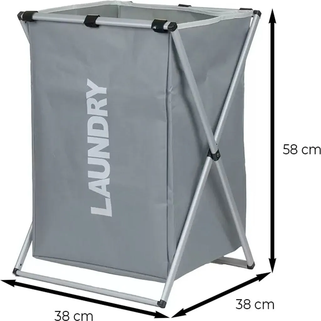 Panier à linge 1 compartiment pliable et imperméable gain de place - 3