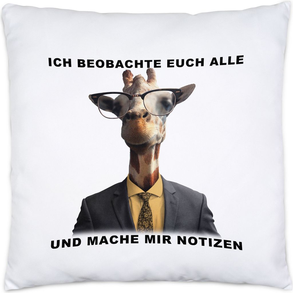 Ich Beobachte Alle Und Mache Notizen Kissen Inkl. Füllung Produktbild 