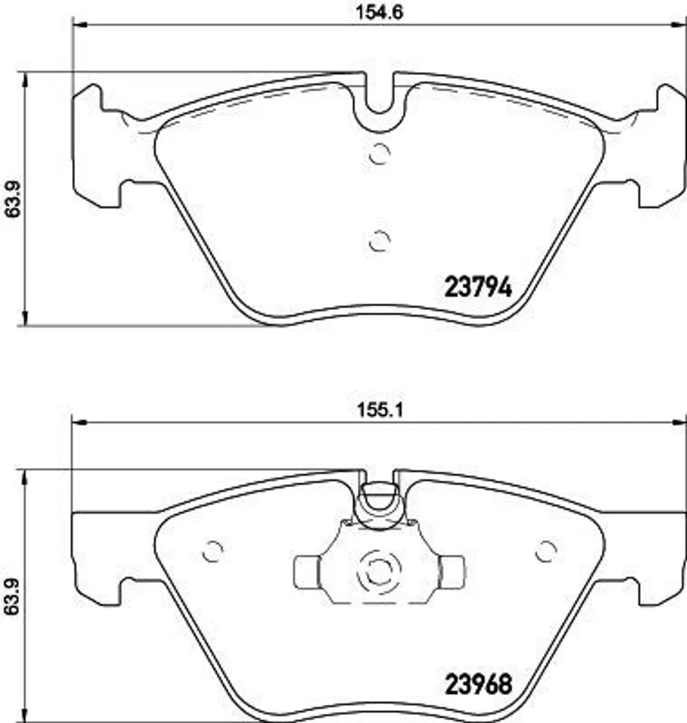 Plaquettes de Frein HELLA 8DB 355 011-321 pour BMW Série 3 E90 E92 X1