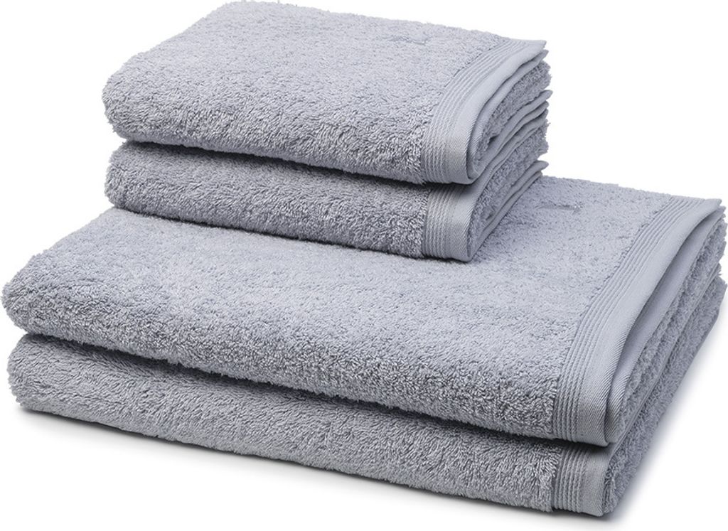 Möve Superwuschel 2 X Handtuch 2 X Duschtuch im Set Extraweiches Handtuch, Aus 100% hochwertiger Baumwolle, Mit eingesticktem Markenlogo