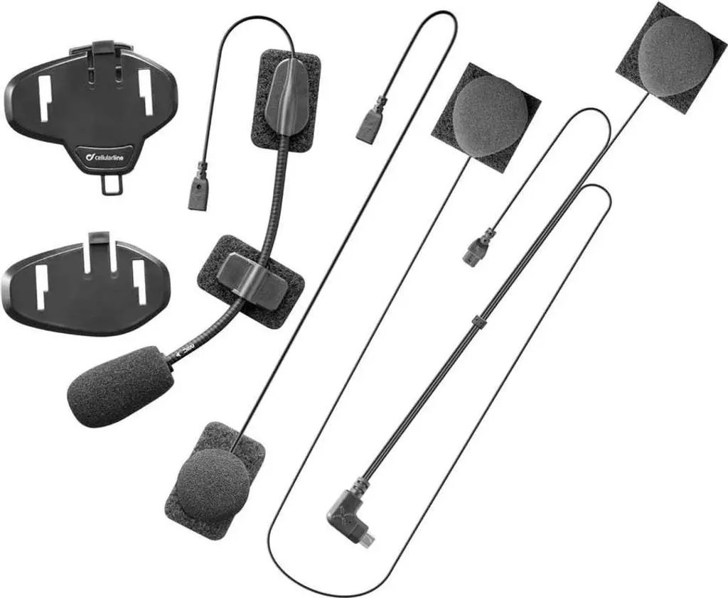 Kit Audio pour Interphone Moto Cellularline 40hd Mini USB Argenté HD