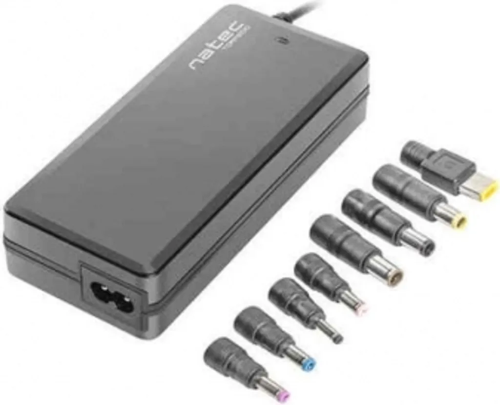 Natec Torpedo UNI-90 Nero: Caricatore Laptop da Viaggio 90W Universale