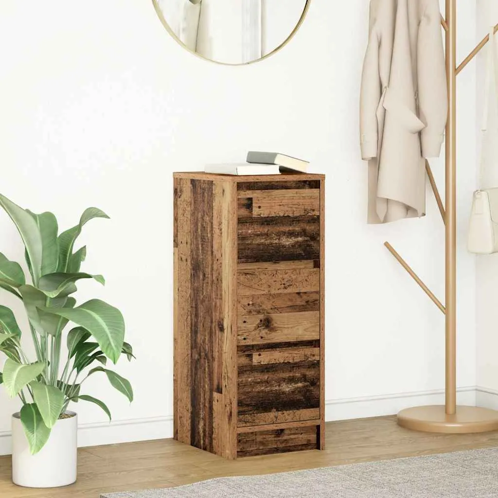 Credenza vidaXL Effetto Legno Antico - Arredo Bagno e Soggiorno 76cm