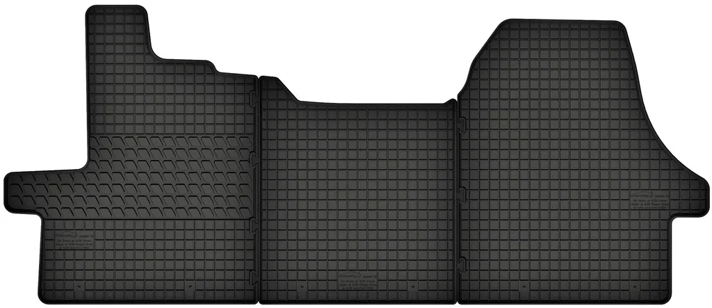 Kit Tappeti Gomma Neri Citroen Jumper II: Protezione Vano Piedi 2006+