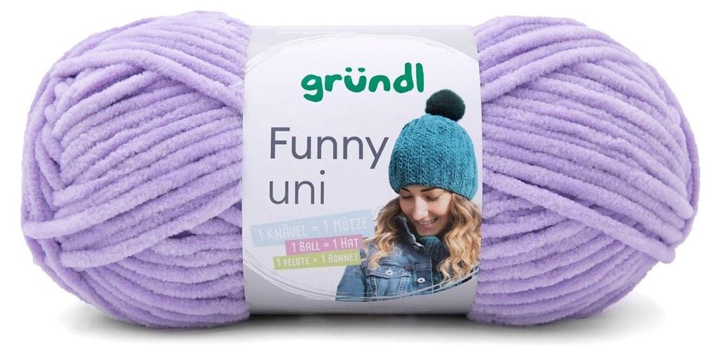 Gründl Chenillegarn Funny uni,100g/120m,Babywolle,100% Produktbild 