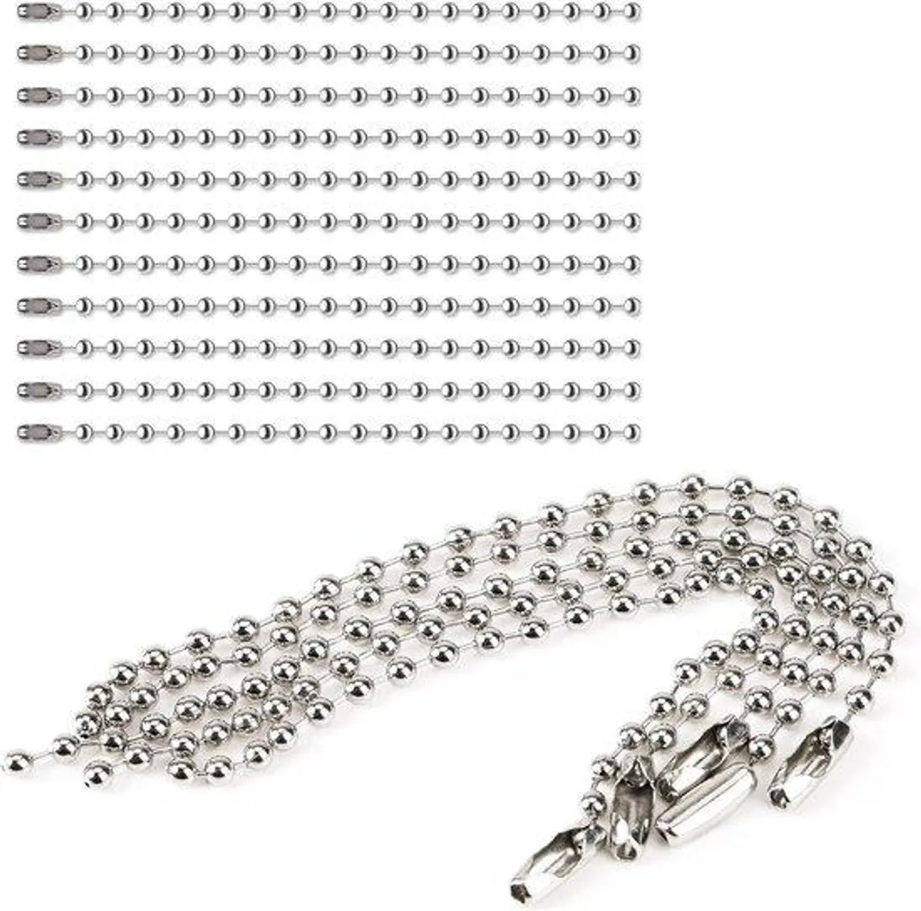 Lot 100 chaînes argentées 12 cm : fini les attaches fragiles pour bijoux