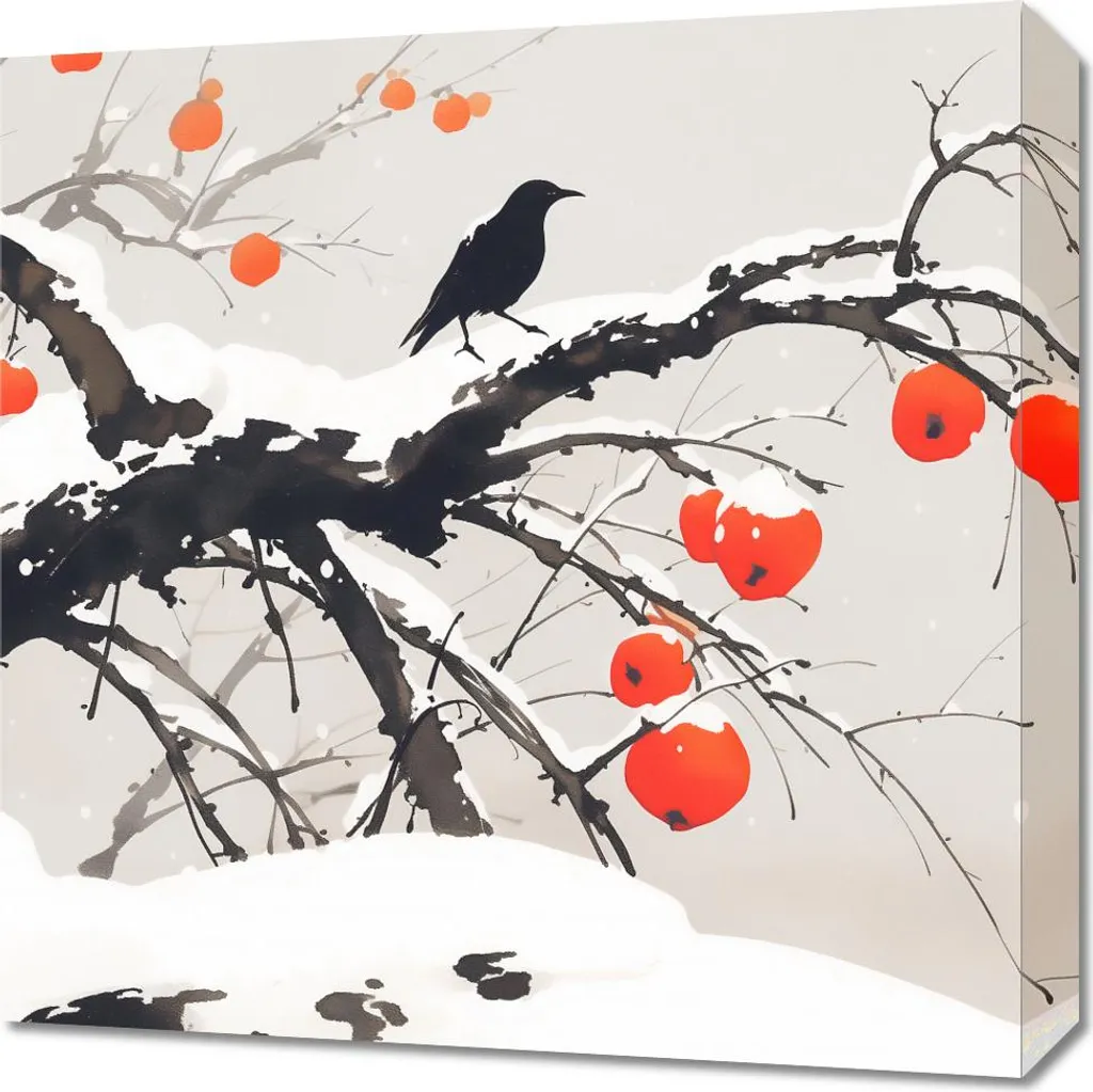 Offerta Quadro 50x50 Acquerello Orientale | Decorazione Parete Qualità