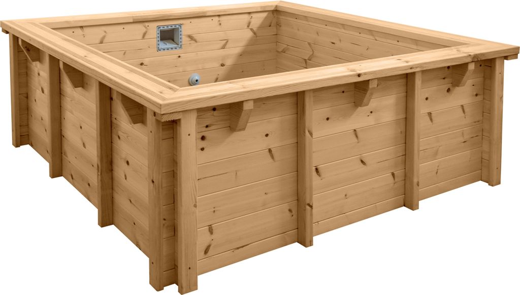 Interline Holzpool Bali Rechteck 210x210cm, 50700234 Produktbild 