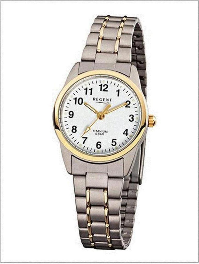 A studio shot of a women's watch against a white background.