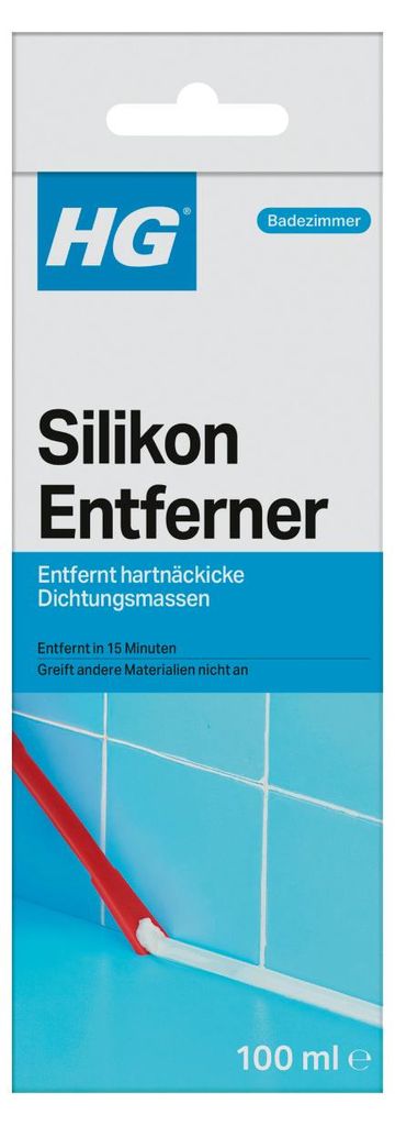HG Silikonentferner 100 ml mit Bürste und Spachtel für Produktbild 