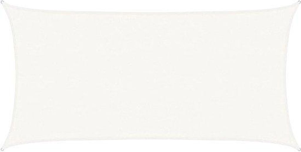 Schaduwdoek 2,5x5 m - Rechthoekig - Wit - HDPE - UV-bestendig & Ademend