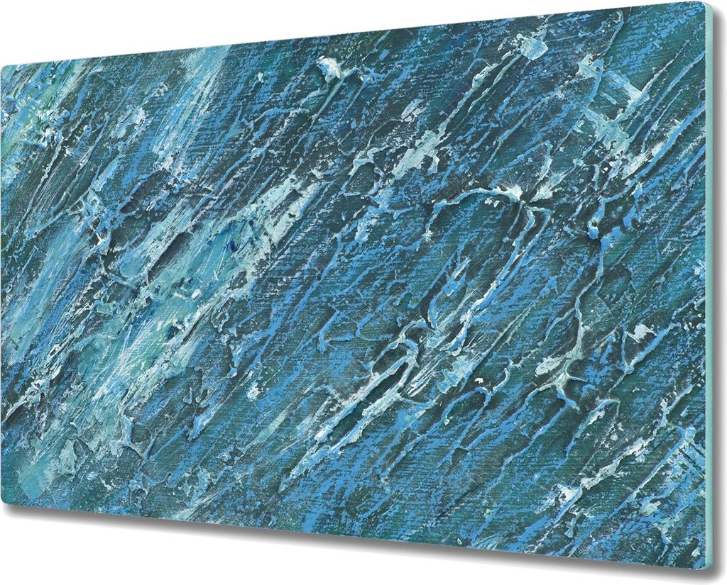 Coloray Schneidebrett Herdabdeckplatte 80x52 cm Kochplattenabdeckung Hackbrett Küchenbrett - Marmor-Effekt