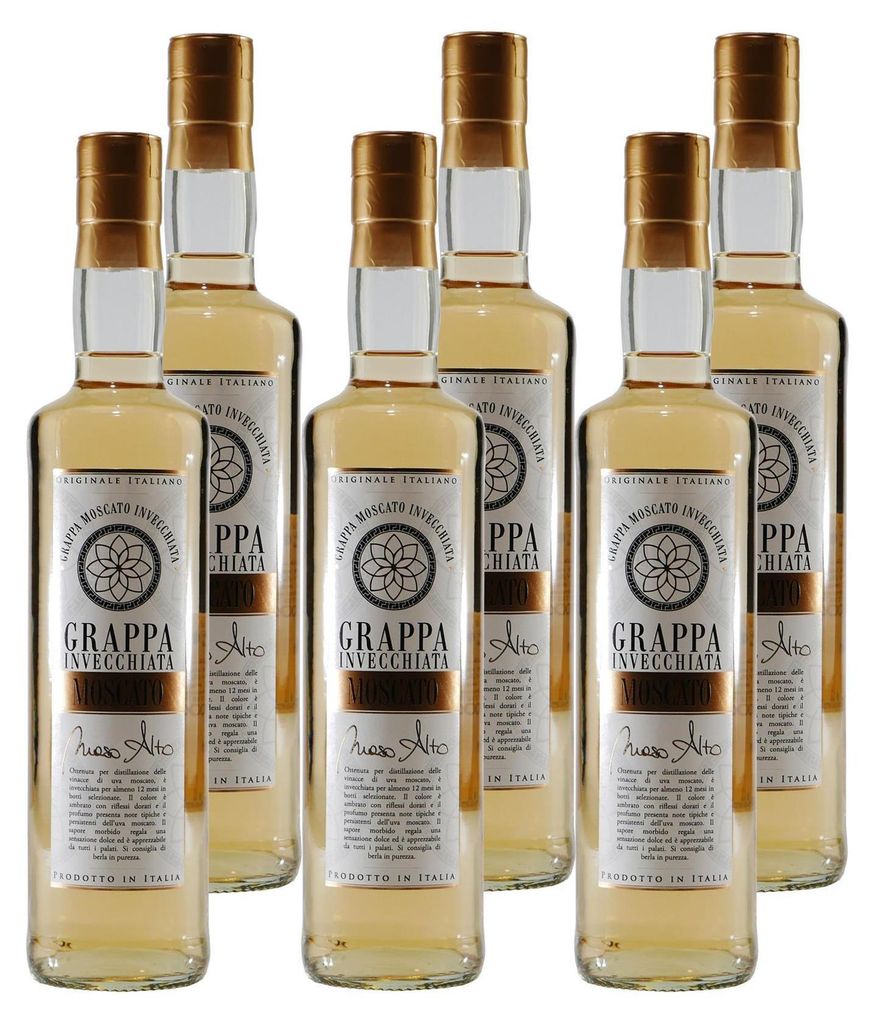 Maso Alto Grappa Moscato Invecchiata (6 x 0,5L) Produktbild 