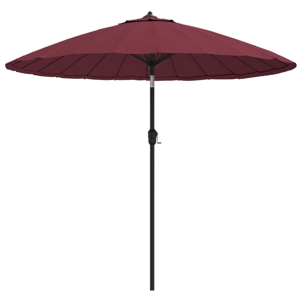 VidaXL Parasol avec mât en aluminium 270 cm bordeaux Image du produit 