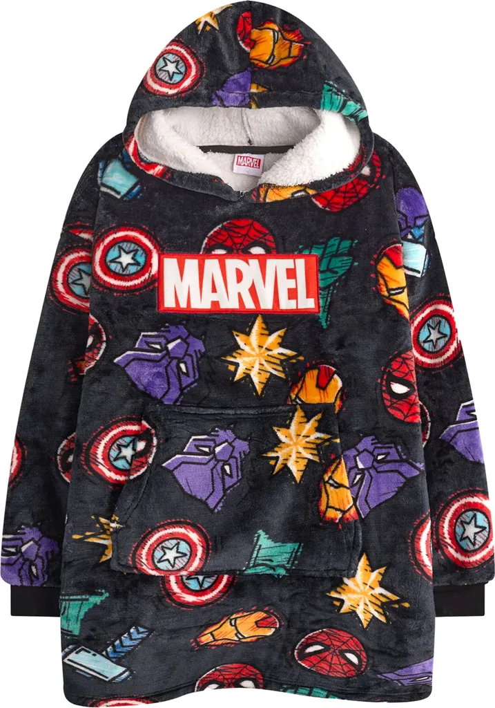 Sweat-plaid Marvel NS8743 coloré - Hoodie géant polaire taille unique