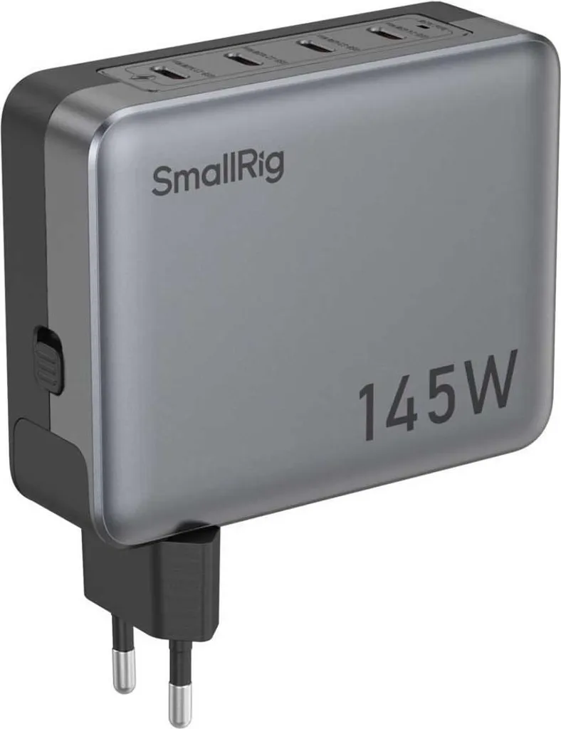 Caricatore SmallRig 4748 145W GaN: L'unico Alimentatore da Viaggio