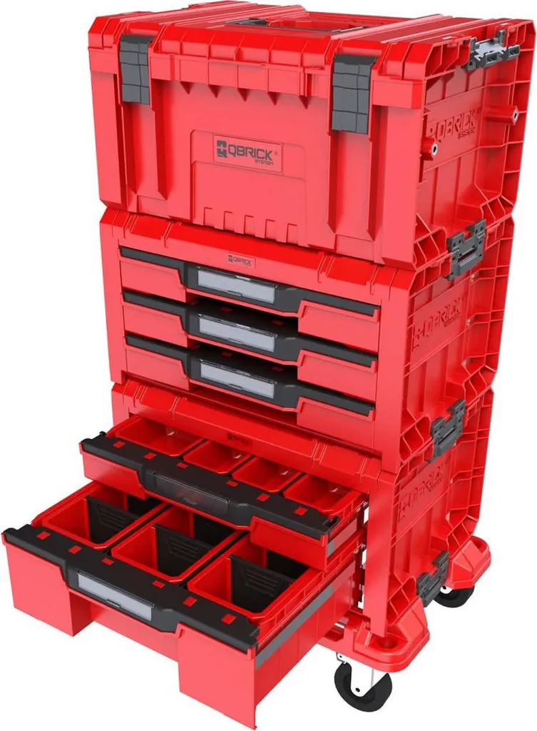Qbrick System Pro Drawer Workshop Set 4 Red Ultra HD Custom - Organizer - 4