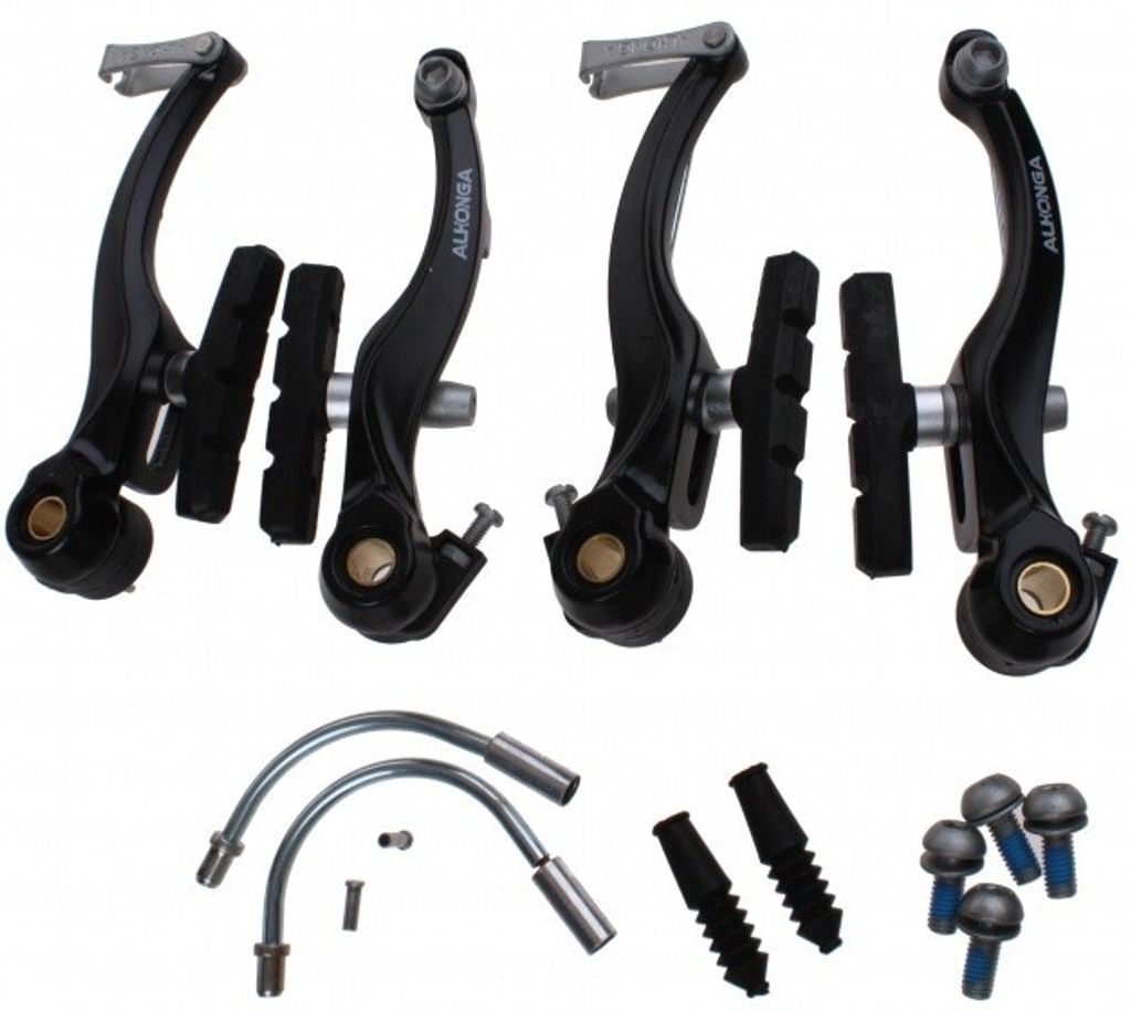 V-Brake Rem-Set Black Front + Heck vollständig