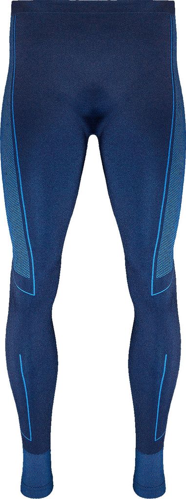 Thermounterwäsche Herren lange Thermo Unterhose Funktionswäsche blau XL/XXL Seamless