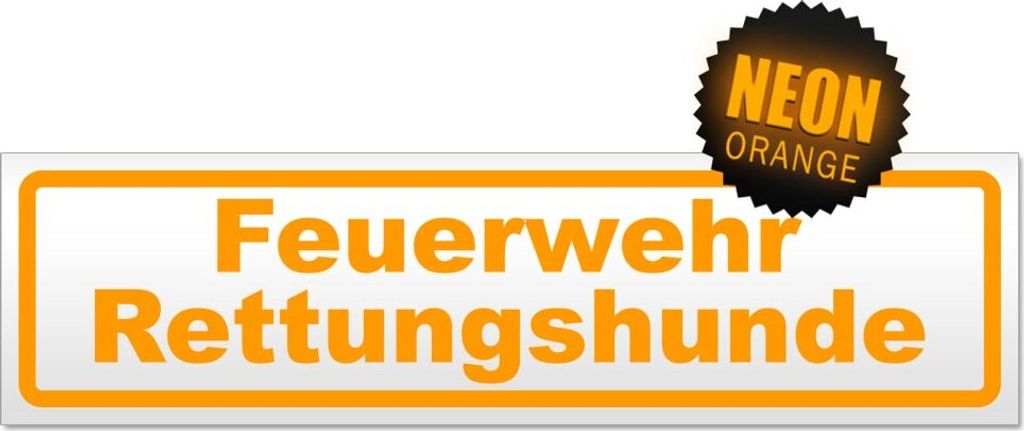 Feuerwehr Rettungshunde Magnetschild Schild magnetisch