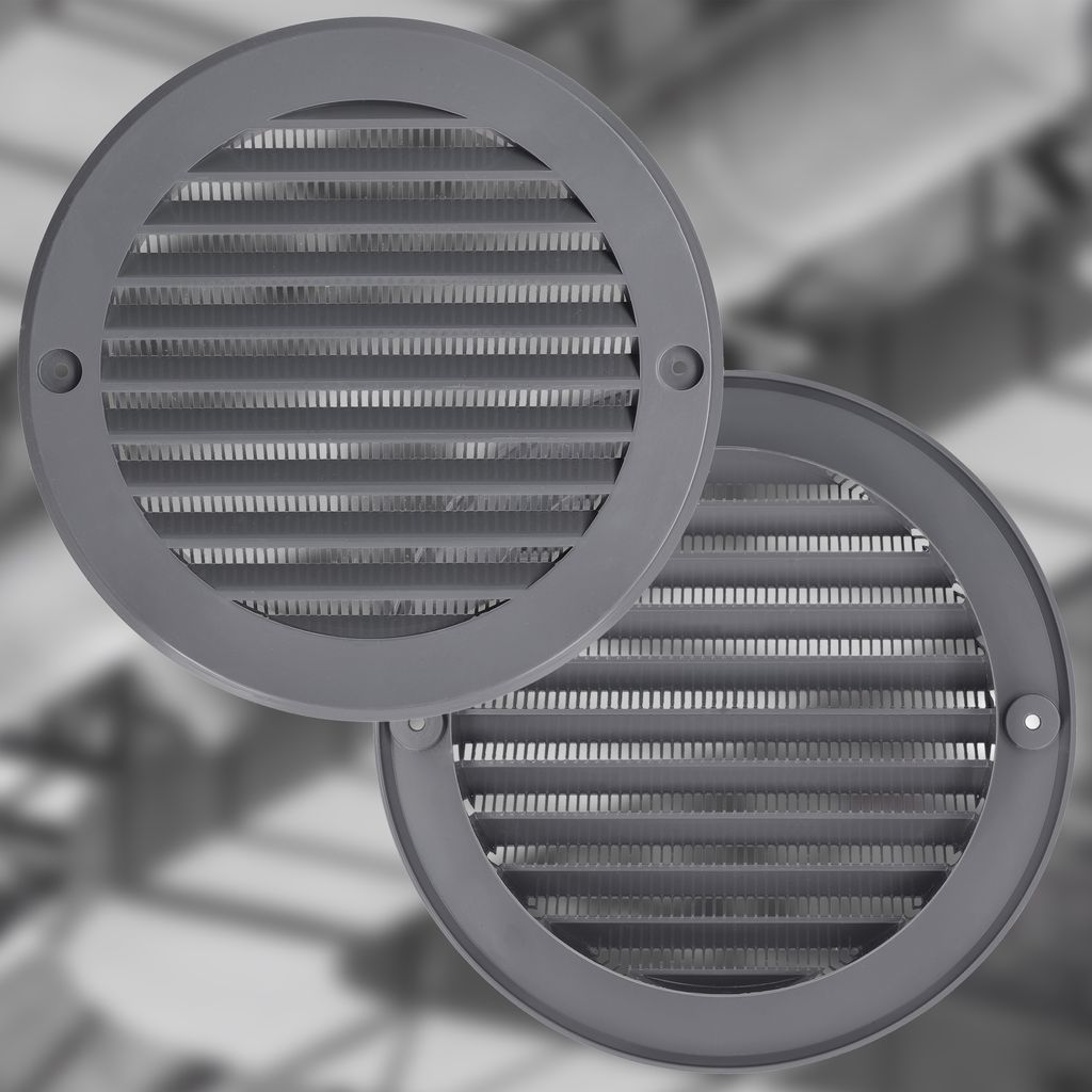 Griglia Di Ventilazione Ø125mm - Bianca Con Rete Antinsetti Per Ventilazione - Foto 5