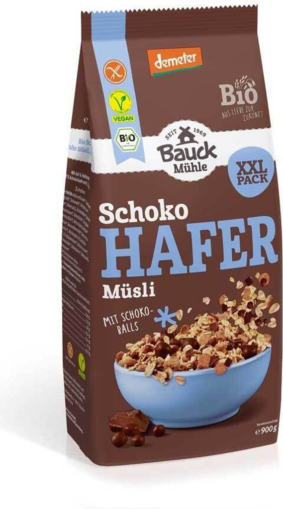 Bauck Mühle Hafermüsli Schoko XXL demeter 900g Produktbild 
