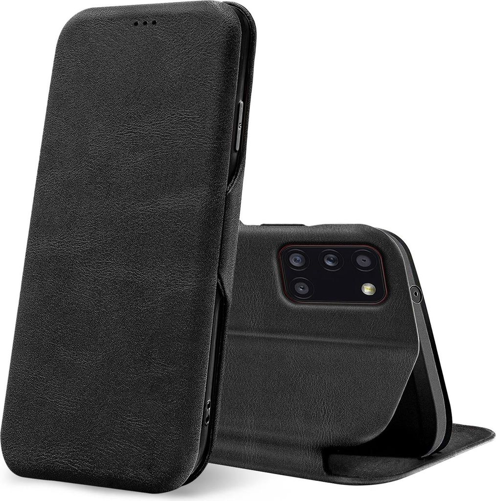 Shell Flip Case für Samsung Galaxy A31 Hülle Book Cover Handy Tasche mit Kartenfach Premium Schutzhülle