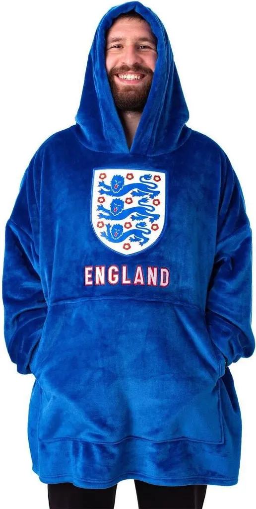 Fini les erreurs de taille avec le Sweat England FA Homme Bleu NS8837 Unique