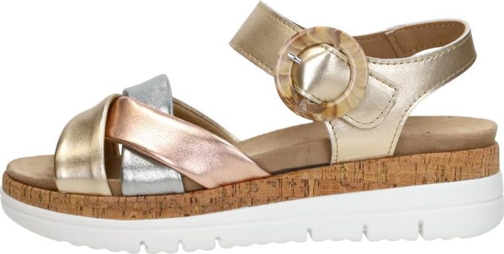 SUB55 Comfort Collection Sami 02 Sandalen Plat - Goudkleur - Maat 41