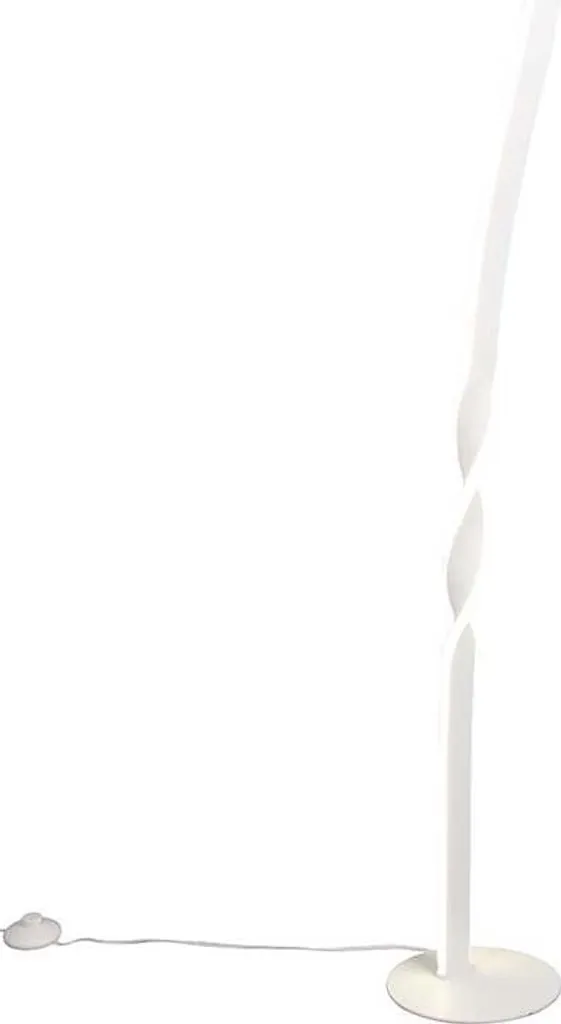 Lampada da Terra LED Bianca Opaca Metallo H 110 cm | Illuminazione Design