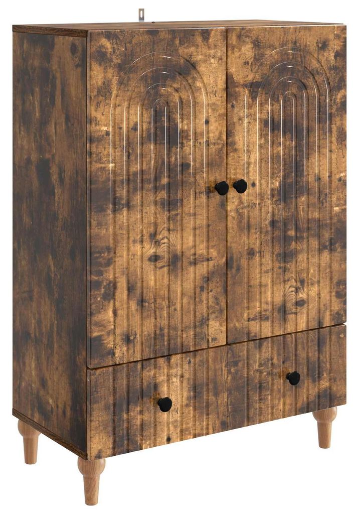 Sideboard Geräucherte Eiche 66 x 34,5 x 95 cm Holzwerkstoff