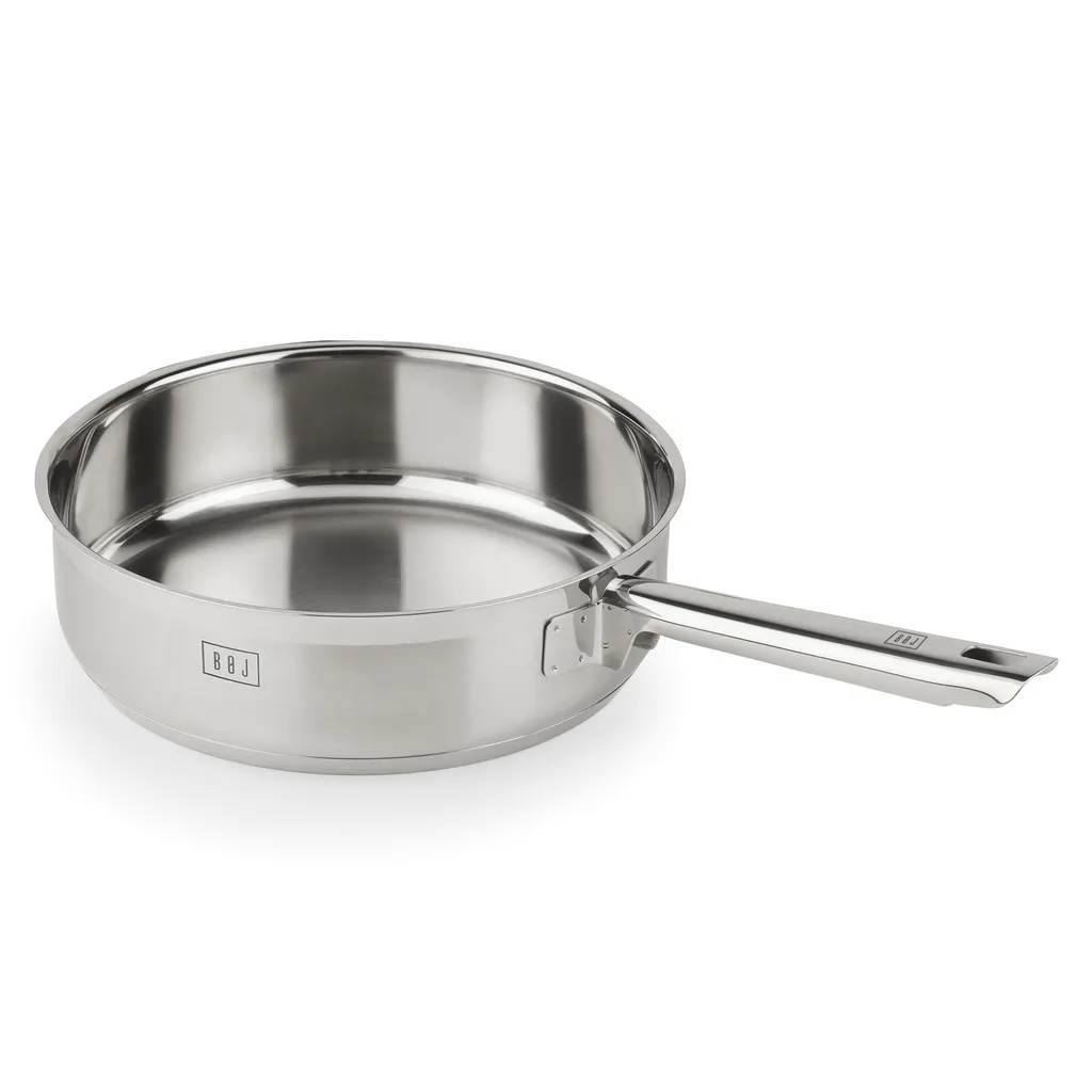 BOJ 24cm Padella in Acciaio Inox - La Scelta Sicura per la Famiglia