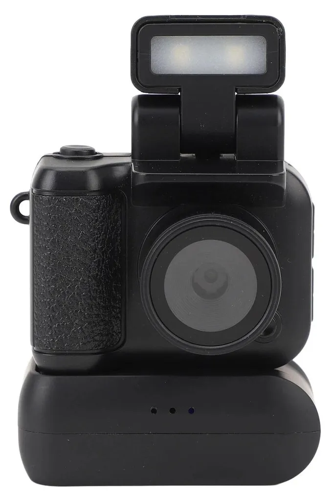 Enregistreur vidéo portable Full HD 1080p avec écran LCD et lampe LED