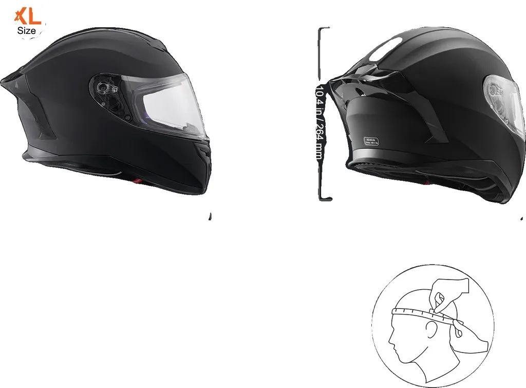 Casque de moto pour grand road trip routier taille XL anti-UV