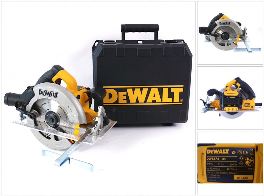 DeWALT DWE575K, 19 cm, 5200 ot/min, 6,7 cm, 3 cm, 4,9 cm, Obrázek produktu 