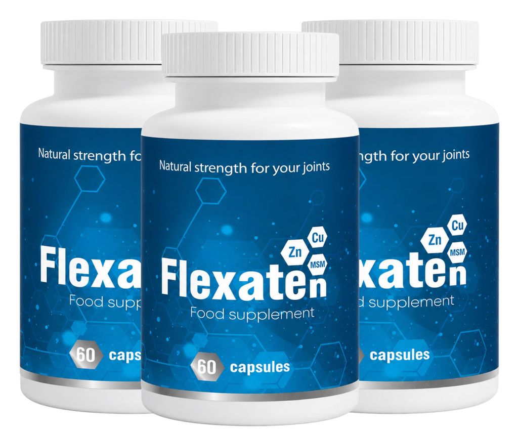 Flexaten Nahrungsergänzungsmittel – SET 3x60 Kapseln – mit Produktbild 