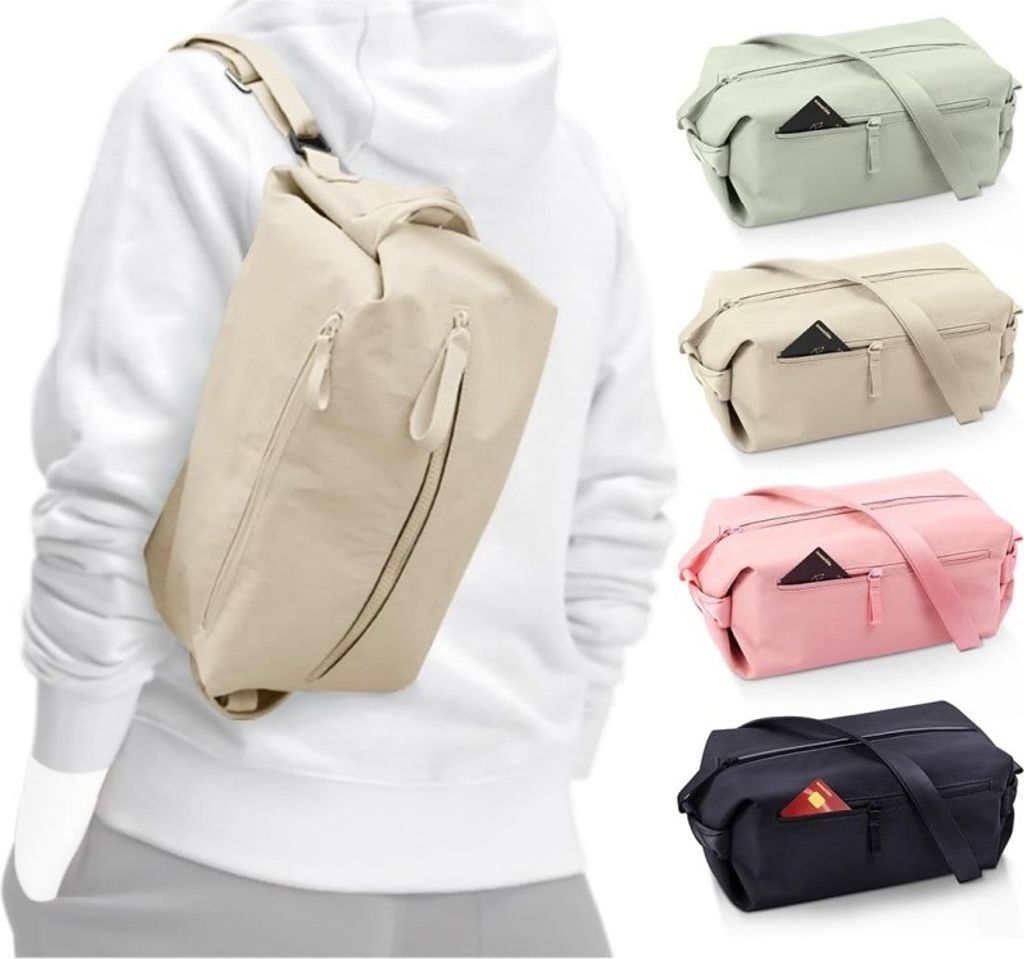 INF Vielseitige Sporttasche mit verstellbarem Tragegurt: Sport, Crossbody, Reisetasche Khaki