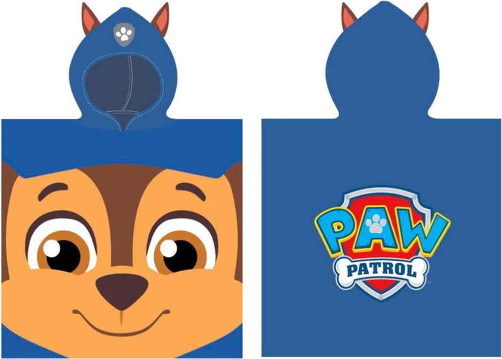 Cerda Paw Patrol microfiber poncho towel